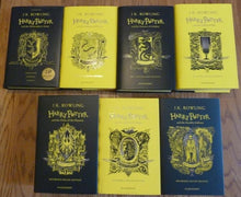 Load image into Gallery viewer, Harry Potter Hufflepuff House Editions- Complete Set (Books 1-7) (First UK edition-first printings)