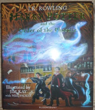 Load image into Gallery viewer, Harry Potter and the Order of the Phoenix Illustrated Edition (Signed by the Illustrators, First UK edition-first printing) & Tote Bag