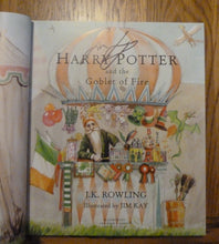 Load image into Gallery viewer, Harry Potter and the Goblet of Fire: Illustrated Edition (Signed by Illustrator- First UK edition-first printing)