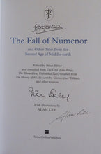 Load image into Gallery viewer, The Fall of Númenor: and Other Tales from the Second Age of Middle-earth (Deluxe slipcased edition) (Signed by the Illustrator & Editor)