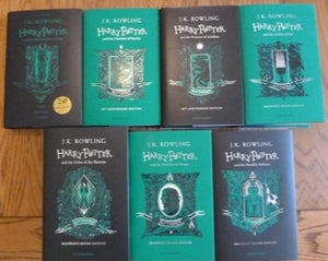 Harry Potter Slytherin House Editions- Complete Set (Books 1-7) (Harry Potter House Editions) (First UK edition-first printings)