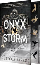 Load image into Gallery viewer, Onyx Storm (Deluxe Edition with sprayed and stencilled edges) (The Empyrean 3) (First USA edition-first printing)
