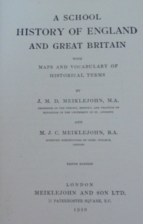 A School History Of England And Great Britain