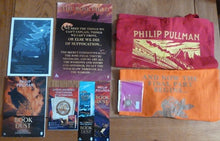 Load image into Gallery viewer, The Book of Dust Special Edition Trilogy: The Book of Dust: La Belle Sauvage vol. 1- The Secret Commonwealth vol, 2 (Vol. 1 &amp; 2 are Exclusive Signed by the Author, Limited Slipcased Editions)- The Rose Field vol. 3 (Unsigned) plus extras
