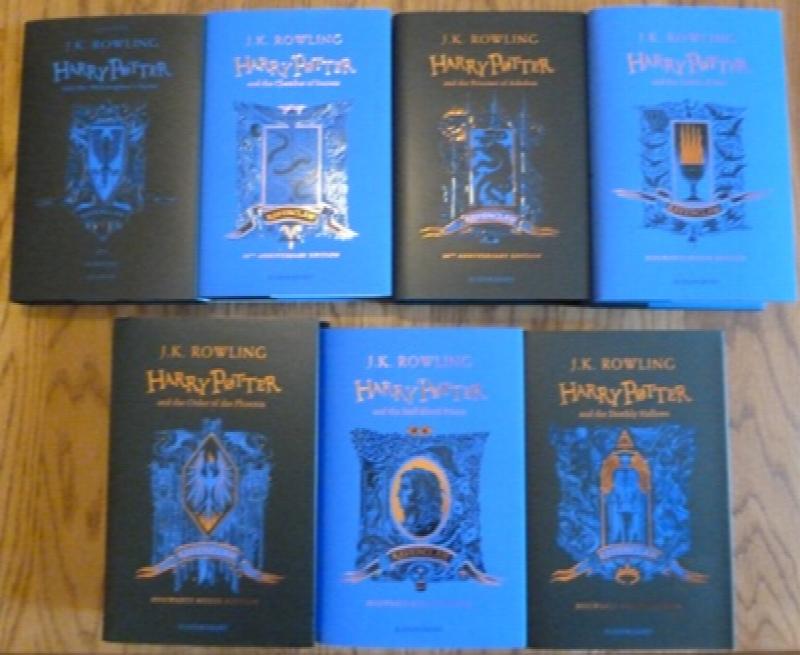 Harry Potter Ravenclaw House Editions- Complete Set (Books 1-7) (First UK edition-first printings)