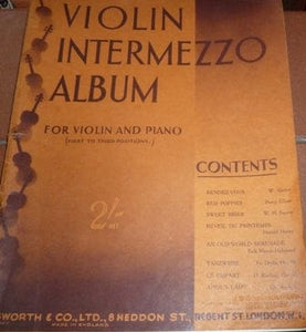 Violin Intermezzo Album for Violin and Piano (First to Third Positions)