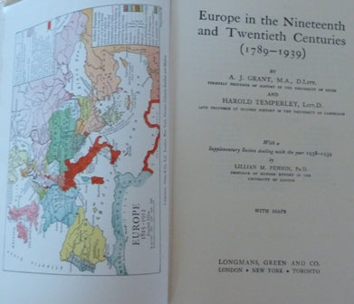 Europe In The Nineteenth And Twentieth Centuries (1789 - 1939)