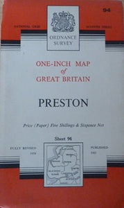 Ordnance Survey One-Inch Map Of Great Britain, Preston Sheet No.94