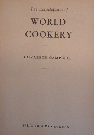Encyclopedia of World Cookery