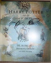 Load image into Gallery viewer, Harry Potter and the Order of the Phoenix Illustrated Edition (Signed by the Illustrators, First UK edition-first printing) &amp; Tote Bag
