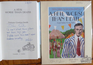 Jack Haldean Series - Books 1 to 8 Plus Photo Frame of the cover "A Fete Worse Than Death (Signed,Stamped, Dated, Lined and Numbered First Editions)