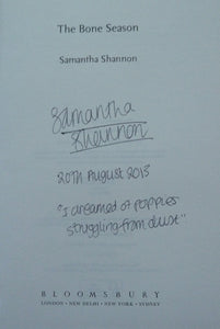 The Bone Season (Signed, Lined & dated, First UK edition-first printing)