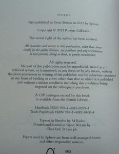 The Cuckoo's Calling (Cormoran Strike) - (Signed First UK edition-First printing Signed by J.K. Rowling As Robert Galbraith)