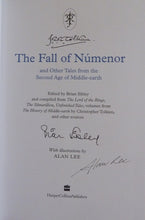 Load image into Gallery viewer, The Fall of Númenor: and Other Tales from the Second Age of Middle-earth (Deluxe slipcased edition) (Signed by the Illustrator &amp; Editor)

