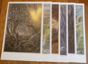 The Hobbit Poster Collection: Six Paintings by Alan Lee (Signed by the Illustrator)