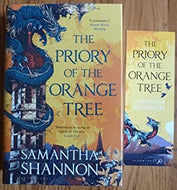The Priory of the Orange Tree (Signed & Dated First UK edition-first printing) & A Day of Fallen Night (Signed First UK edition-first printing) plus matching Bookmark